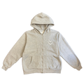Grey zip hoodie