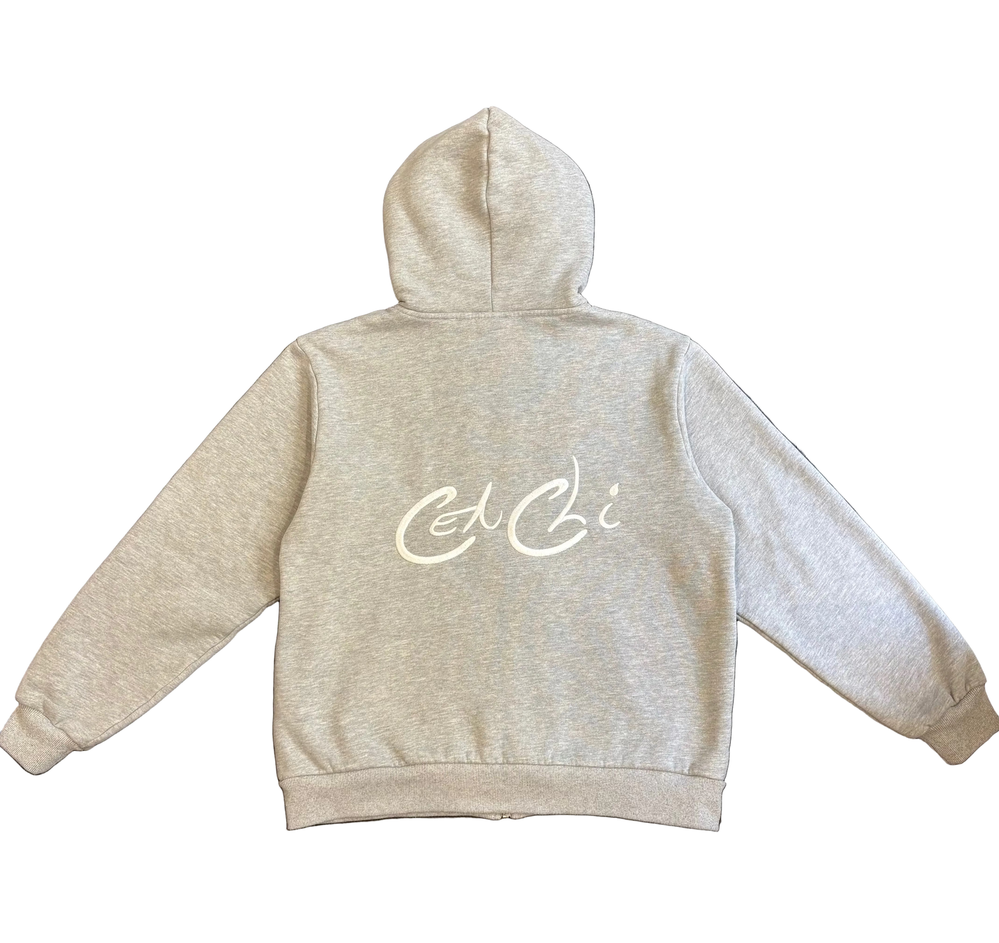 Grey zip hoodie