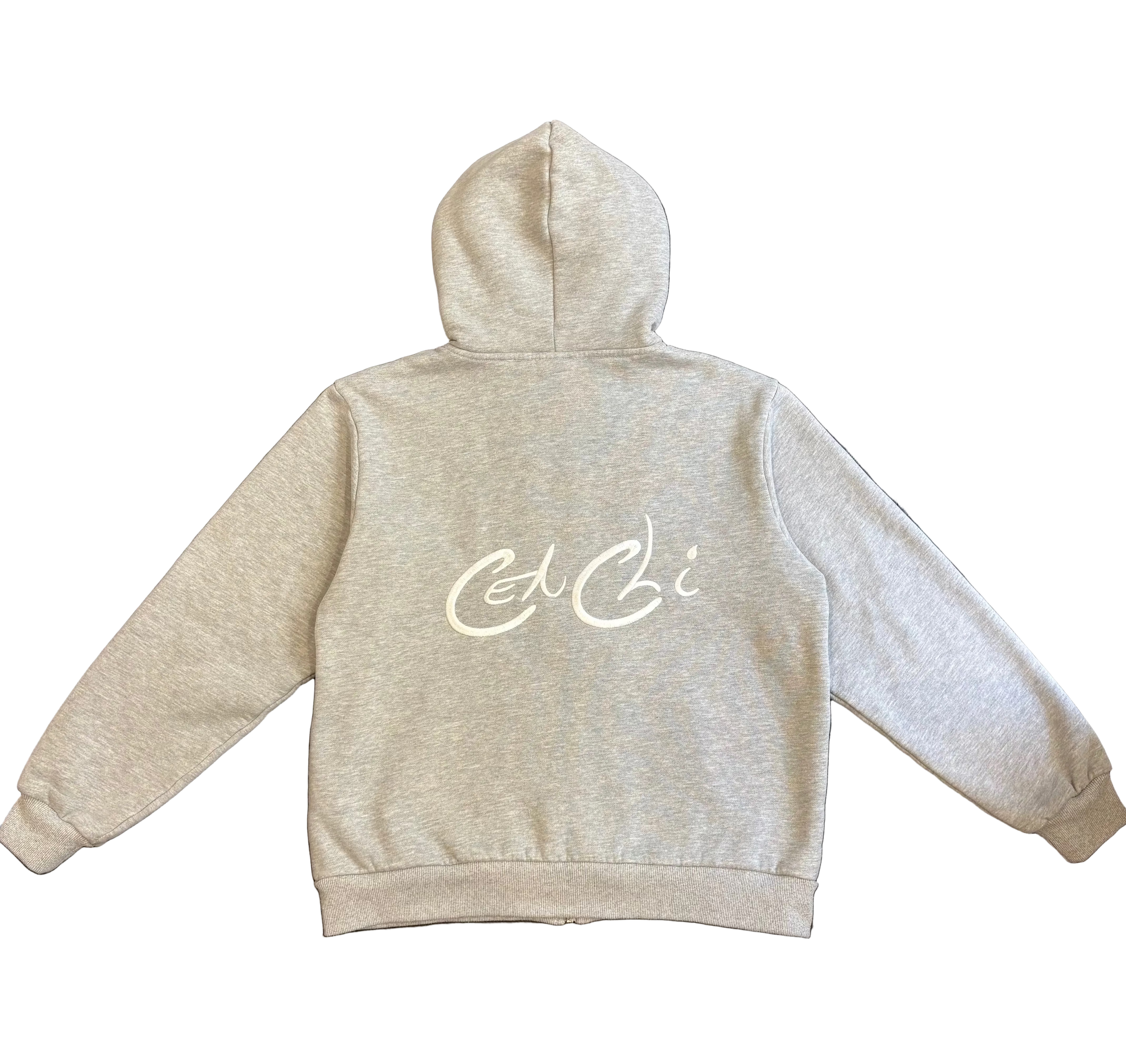 Grey zip hoodie